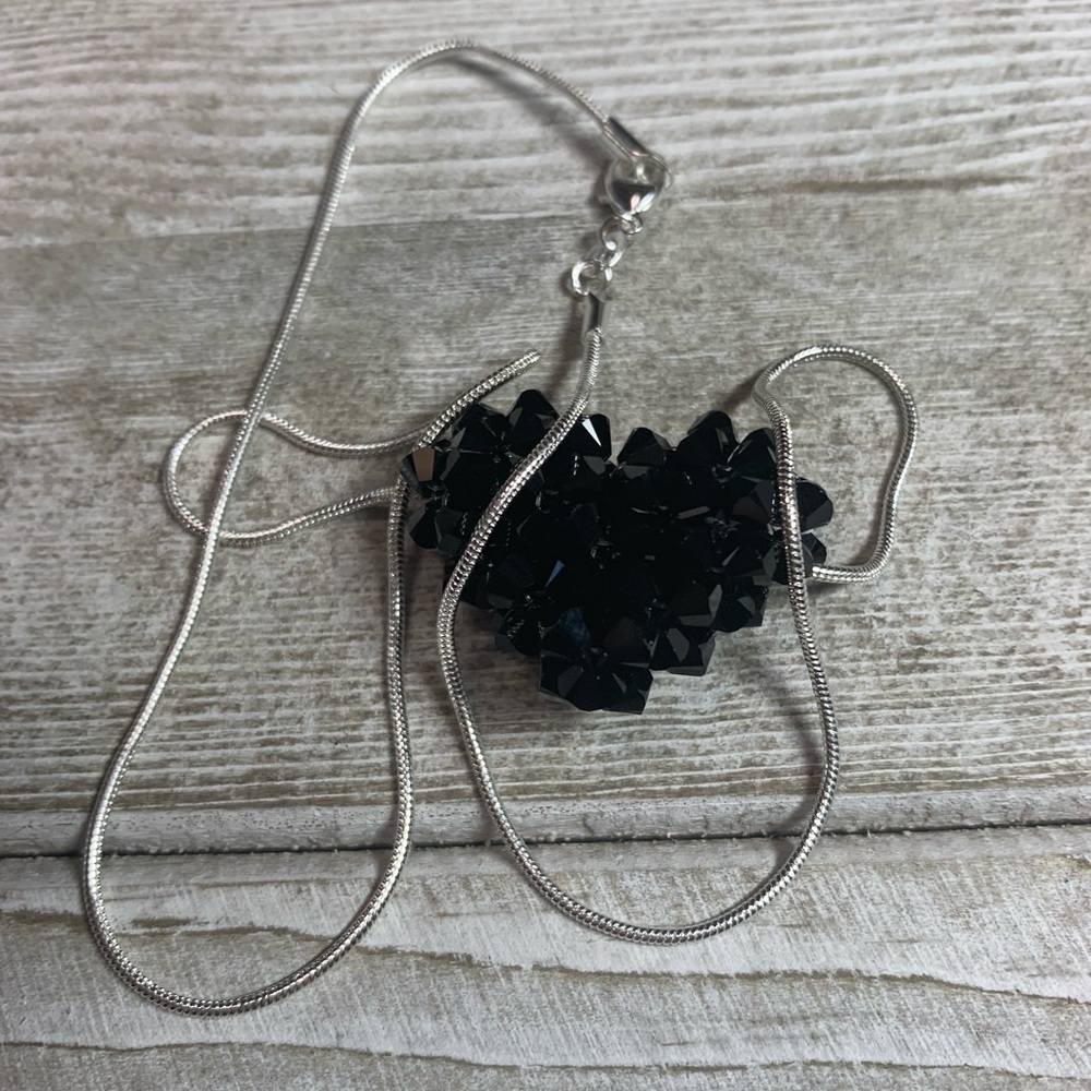 Handmade Swarovski Crystal ❤️ Heart Necklace